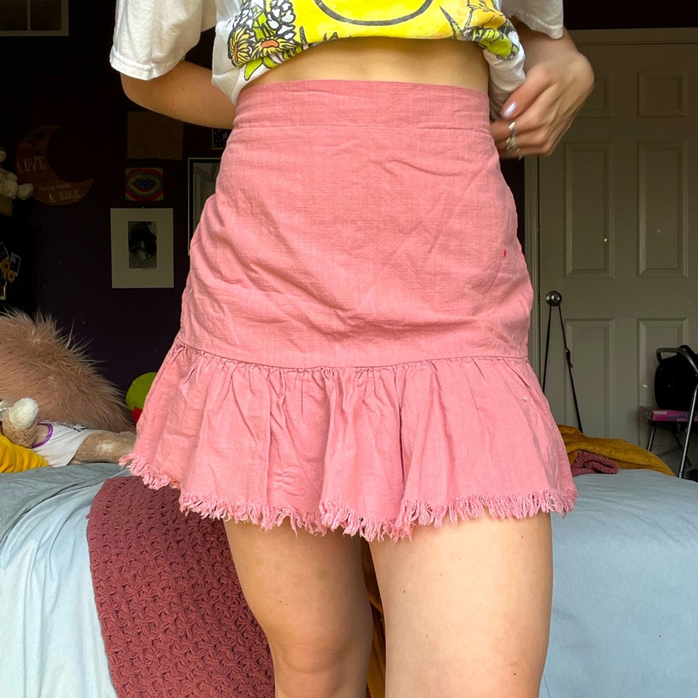 PINK SALMON SUMMER MINI SKIRT 💗☀️